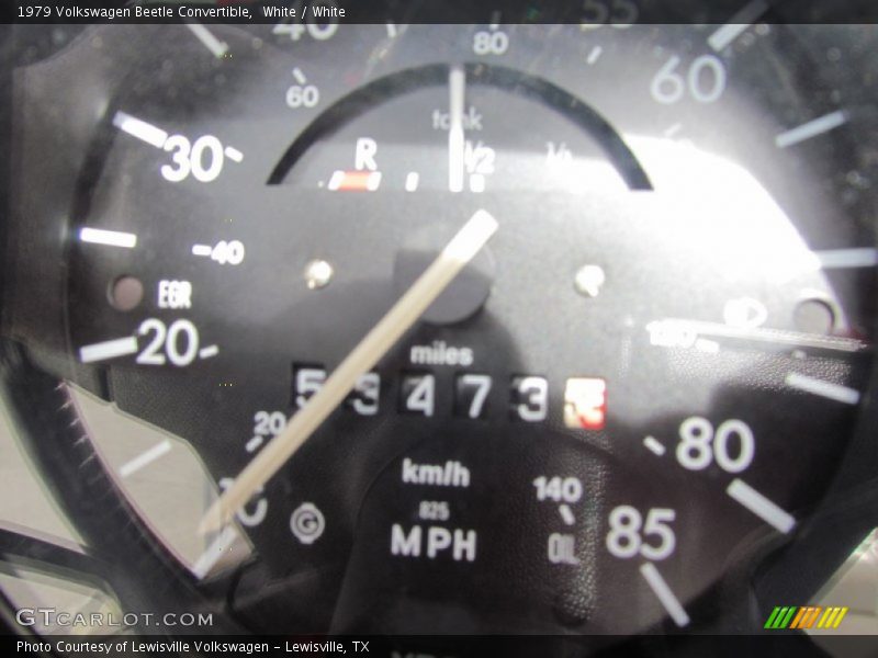 White / White 1979 Volkswagen Beetle Convertible