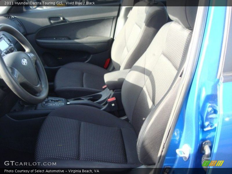 Vivid Blue / Black 2011 Hyundai Elantra Touring GLS