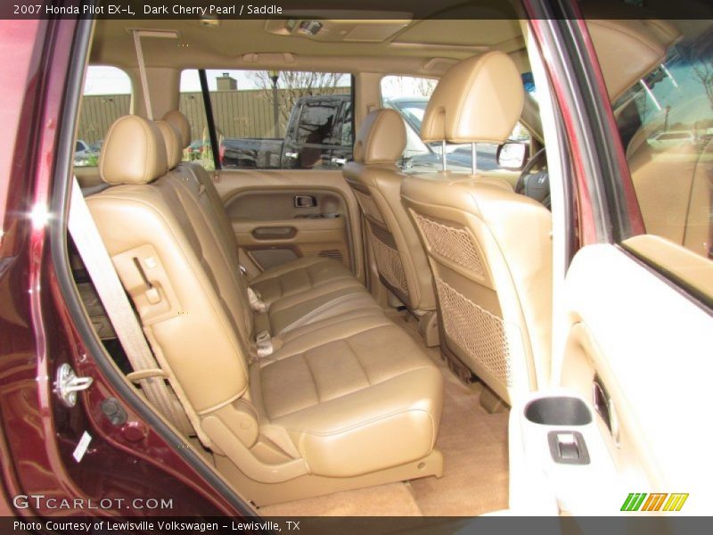 Dark Cherry Pearl / Saddle 2007 Honda Pilot EX-L