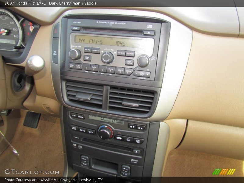 Dark Cherry Pearl / Saddle 2007 Honda Pilot EX-L