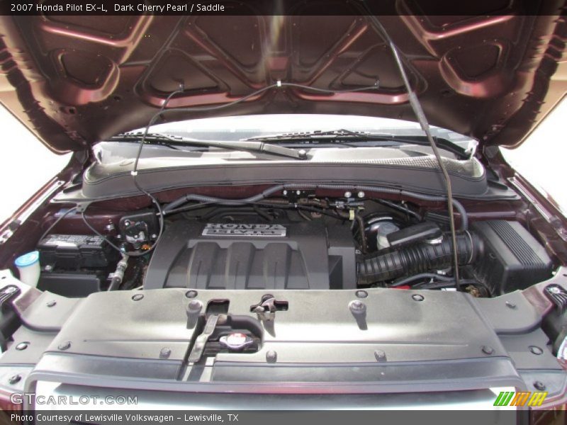 Dark Cherry Pearl / Saddle 2007 Honda Pilot EX-L