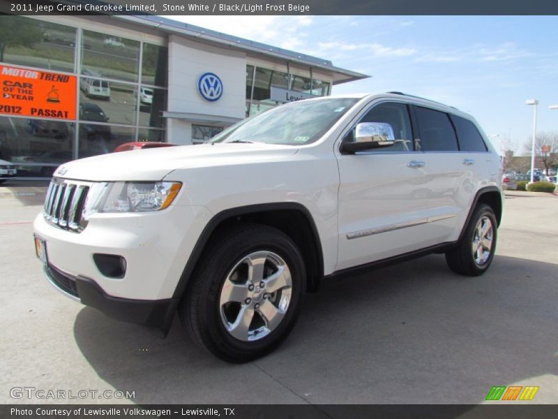 Stone White / Black/Light Frost Beige 2011 Jeep Grand Cherokee Limited