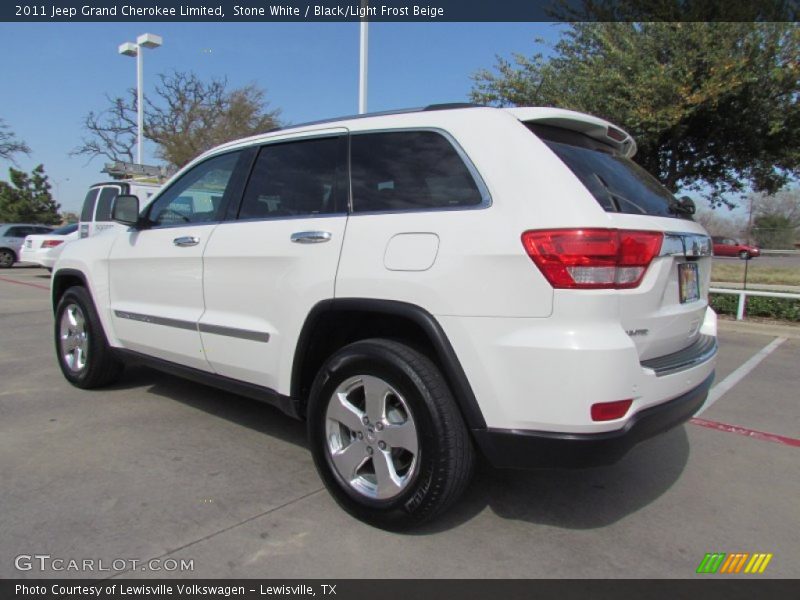 Stone White / Black/Light Frost Beige 2011 Jeep Grand Cherokee Limited