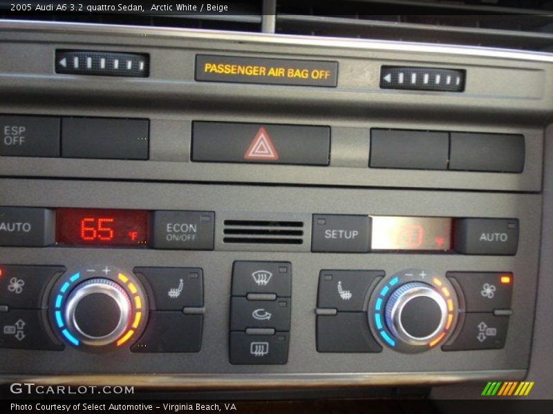 Arctic White / Beige 2005 Audi A6 3.2 quattro Sedan