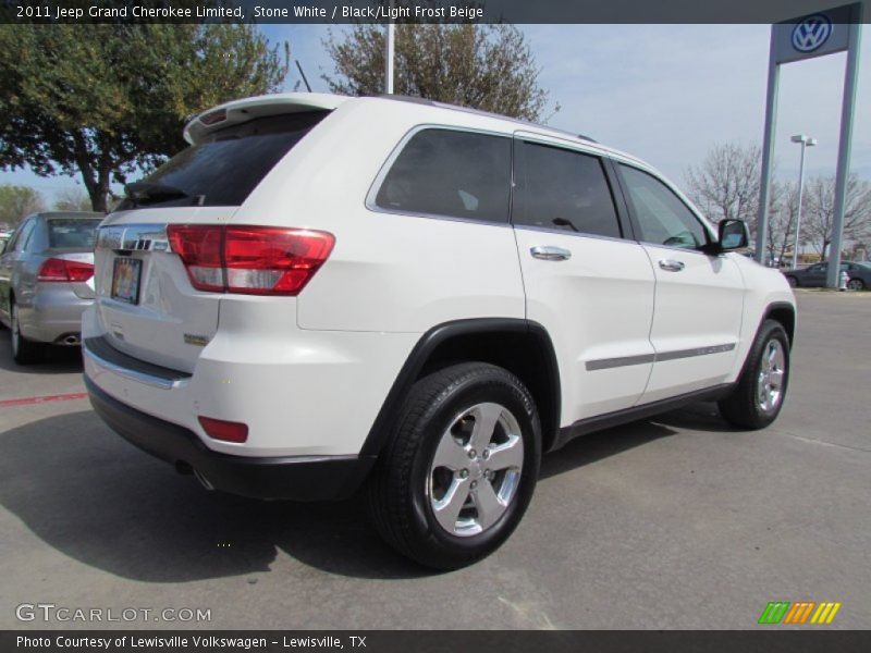 Stone White / Black/Light Frost Beige 2011 Jeep Grand Cherokee Limited