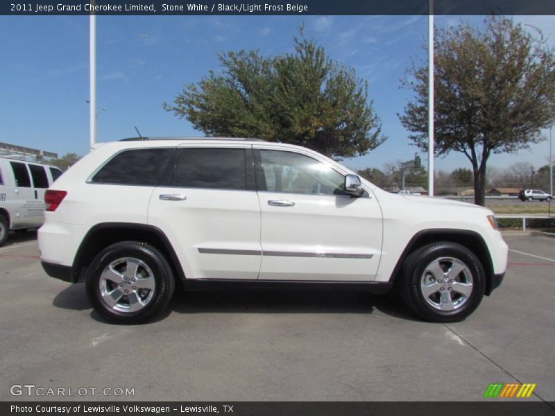 Stone White / Black/Light Frost Beige 2011 Jeep Grand Cherokee Limited