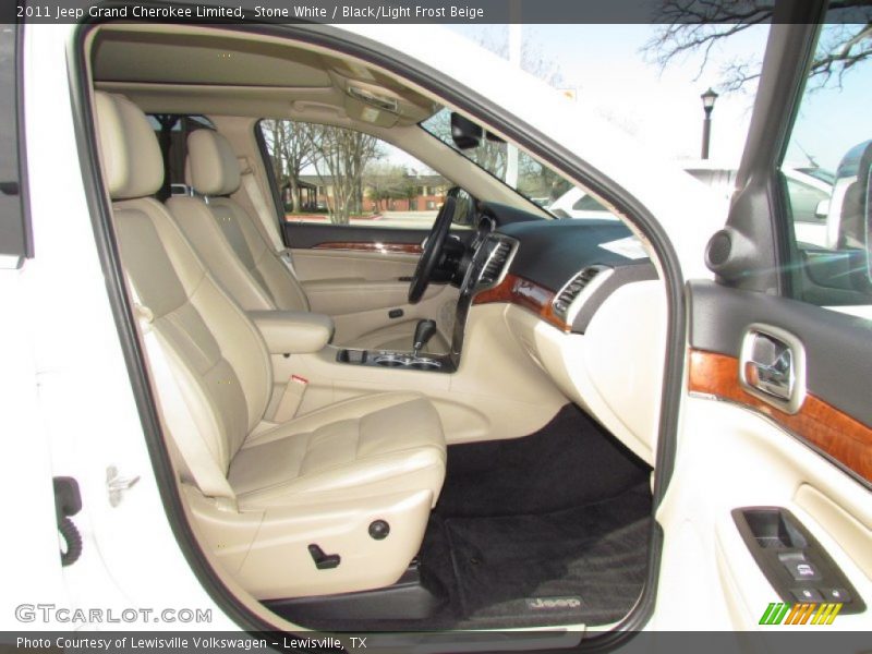 Stone White / Black/Light Frost Beige 2011 Jeep Grand Cherokee Limited