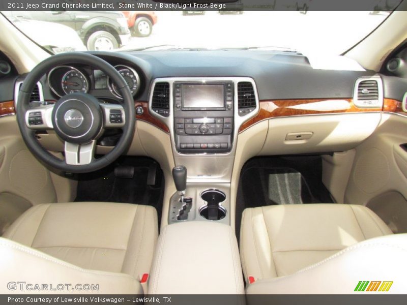 Stone White / Black/Light Frost Beige 2011 Jeep Grand Cherokee Limited
