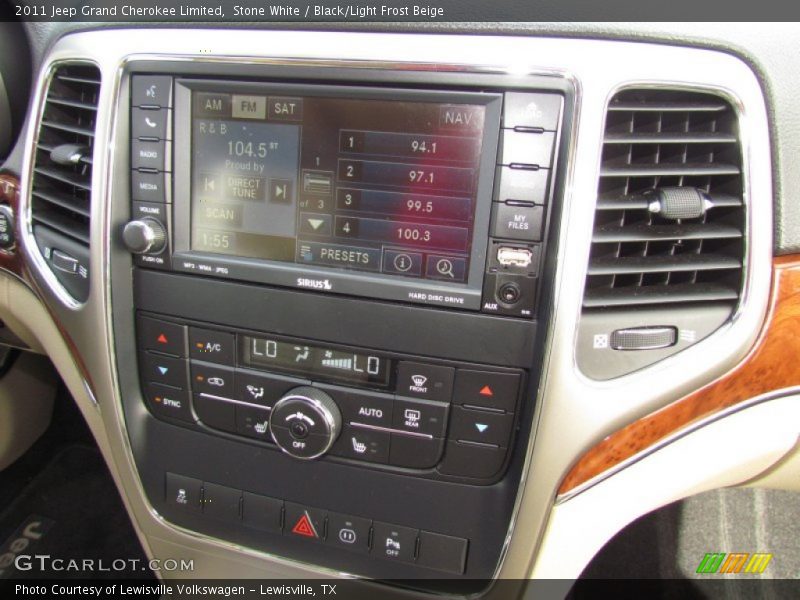 Stone White / Black/Light Frost Beige 2011 Jeep Grand Cherokee Limited