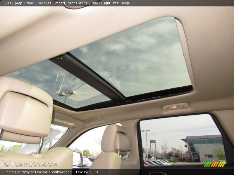 Stone White / Black/Light Frost Beige 2011 Jeep Grand Cherokee Limited