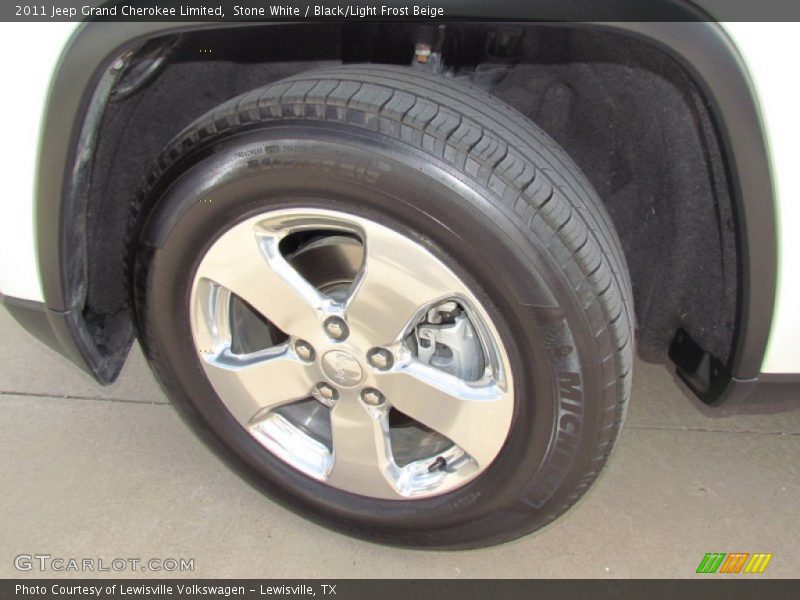 Stone White / Black/Light Frost Beige 2011 Jeep Grand Cherokee Limited