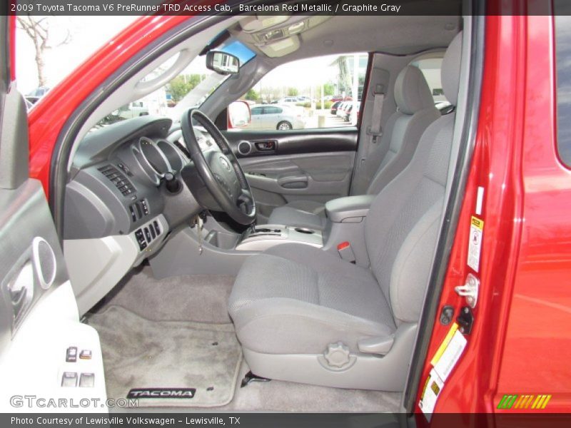 Barcelona Red Metallic / Graphite Gray 2009 Toyota Tacoma V6 PreRunner TRD Access Cab