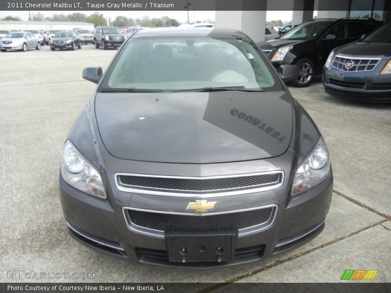 Taupe Gray Metallic / Titanium 2011 Chevrolet Malibu LT