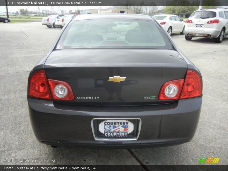 Taupe Gray Metallic / Titanium 2011 Chevrolet Malibu LT