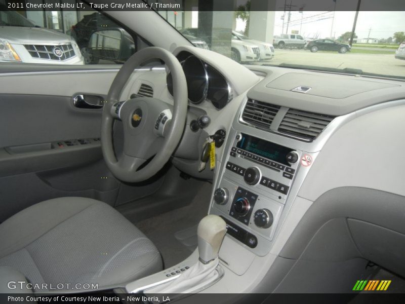 Taupe Gray Metallic / Titanium 2011 Chevrolet Malibu LT