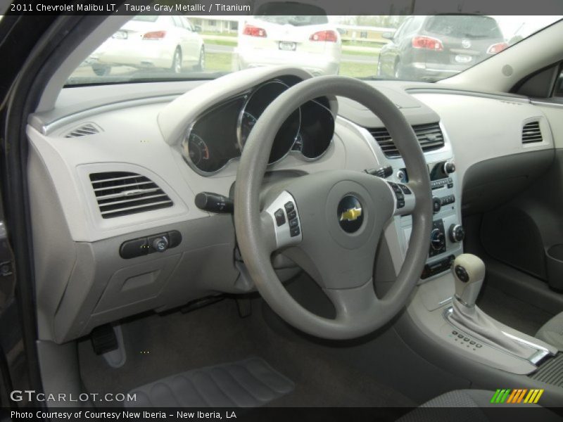 Taupe Gray Metallic / Titanium 2011 Chevrolet Malibu LT