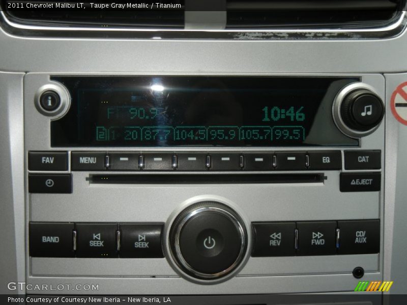Taupe Gray Metallic / Titanium 2011 Chevrolet Malibu LT