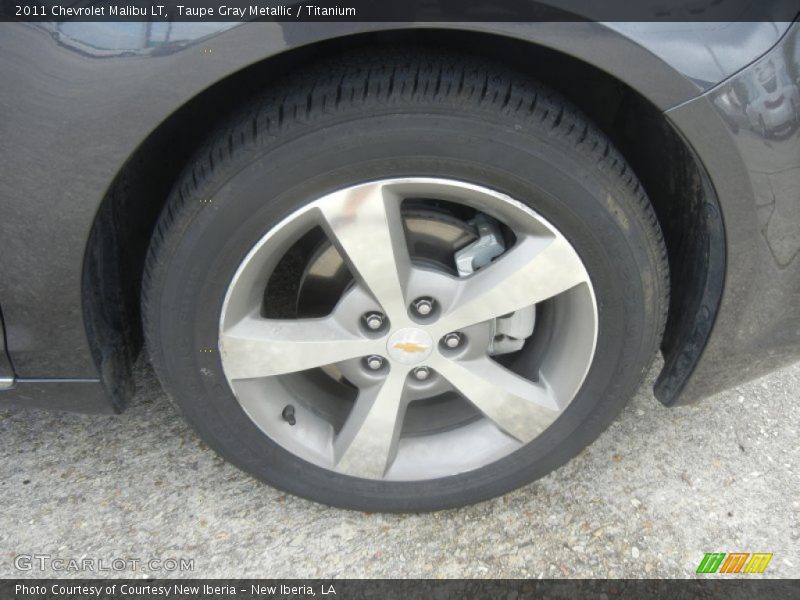 Taupe Gray Metallic / Titanium 2011 Chevrolet Malibu LT
