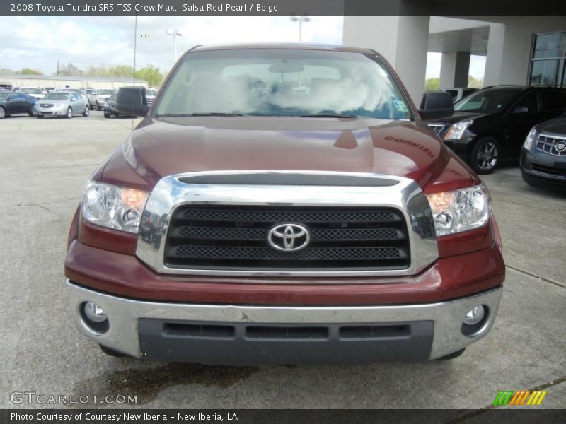 Salsa Red Pearl / Beige 2008 Toyota Tundra SR5 TSS Crew Max