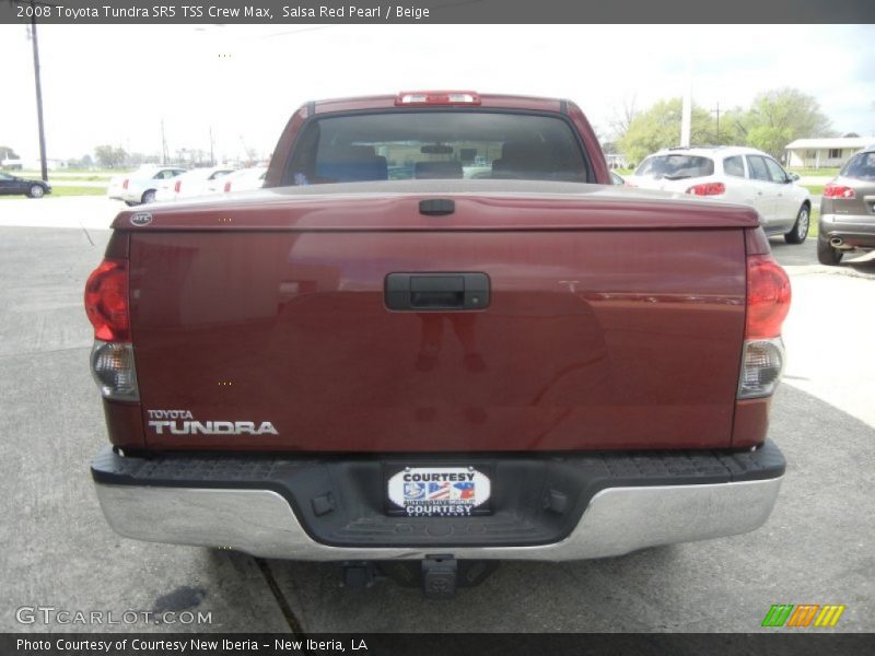 Salsa Red Pearl / Beige 2008 Toyota Tundra SR5 TSS Crew Max