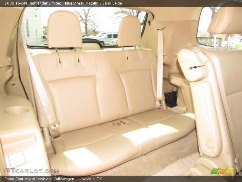 Blue Streak Metallic / Sand Beige 2008 Toyota Highlander Limited