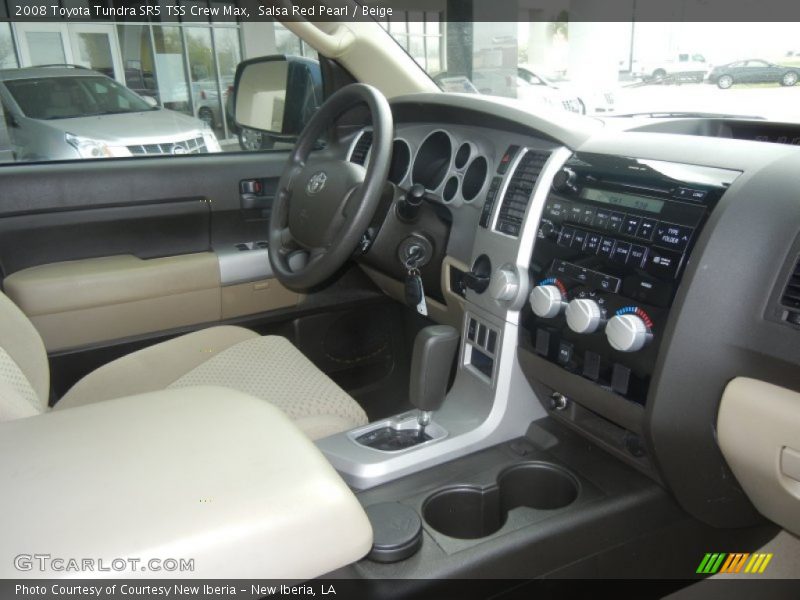 Salsa Red Pearl / Beige 2008 Toyota Tundra SR5 TSS Crew Max