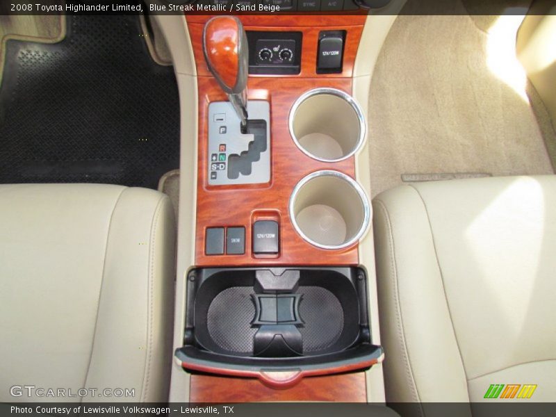Blue Streak Metallic / Sand Beige 2008 Toyota Highlander Limited