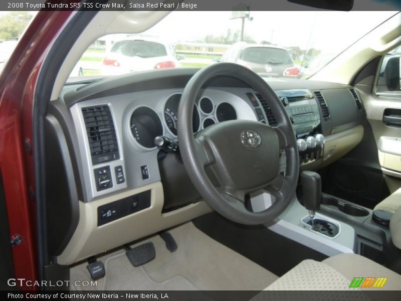 Salsa Red Pearl / Beige 2008 Toyota Tundra SR5 TSS Crew Max