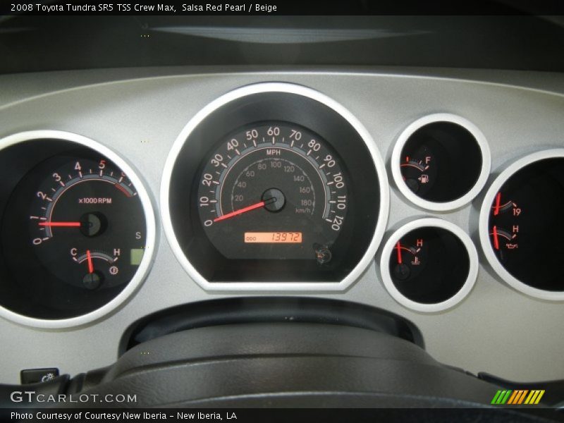 Salsa Red Pearl / Beige 2008 Toyota Tundra SR5 TSS Crew Max