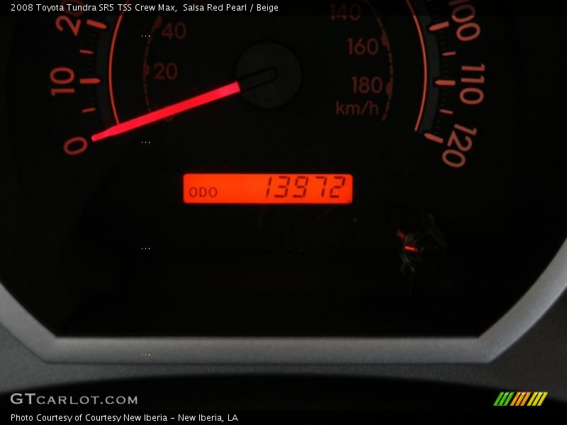 Salsa Red Pearl / Beige 2008 Toyota Tundra SR5 TSS Crew Max