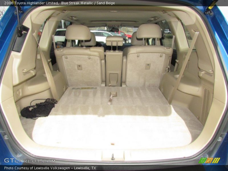 Blue Streak Metallic / Sand Beige 2008 Toyota Highlander Limited