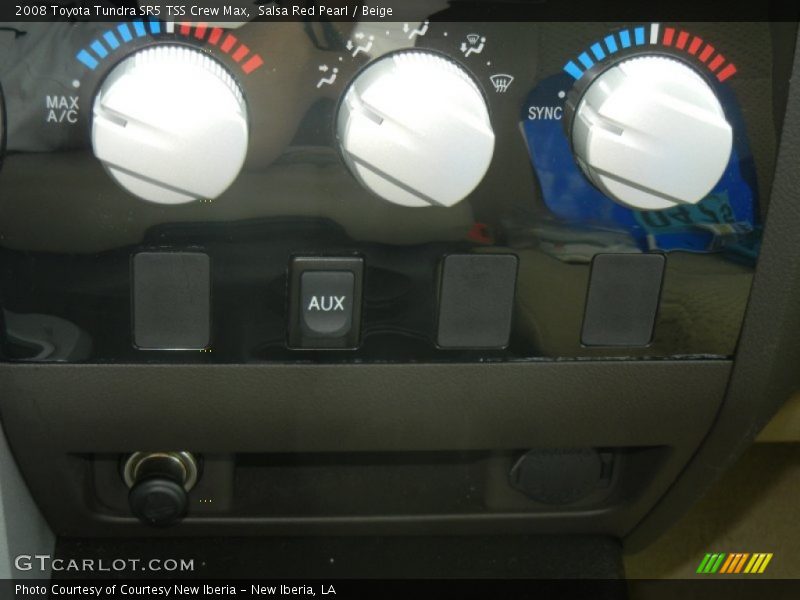 Salsa Red Pearl / Beige 2008 Toyota Tundra SR5 TSS Crew Max