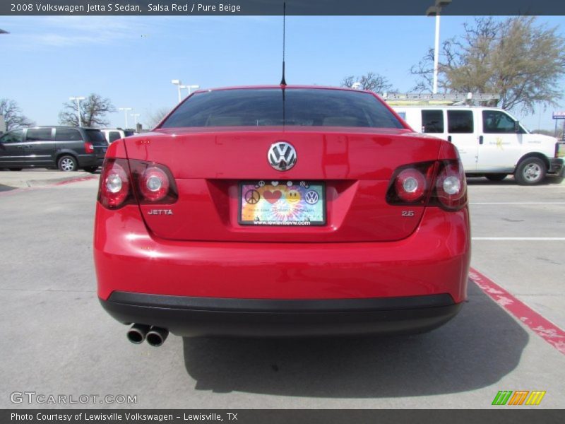 Salsa Red / Pure Beige 2008 Volkswagen Jetta S Sedan