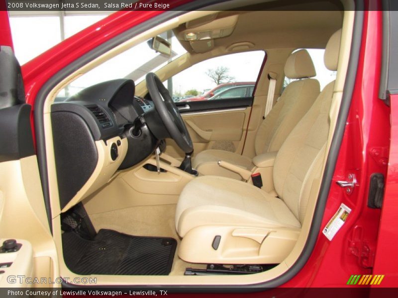 Salsa Red / Pure Beige 2008 Volkswagen Jetta S Sedan