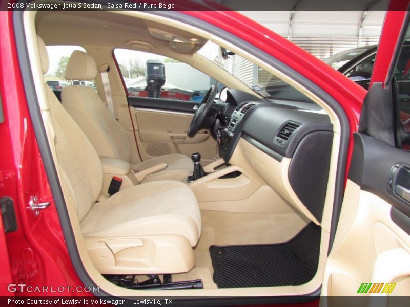 Salsa Red / Pure Beige 2008 Volkswagen Jetta S Sedan