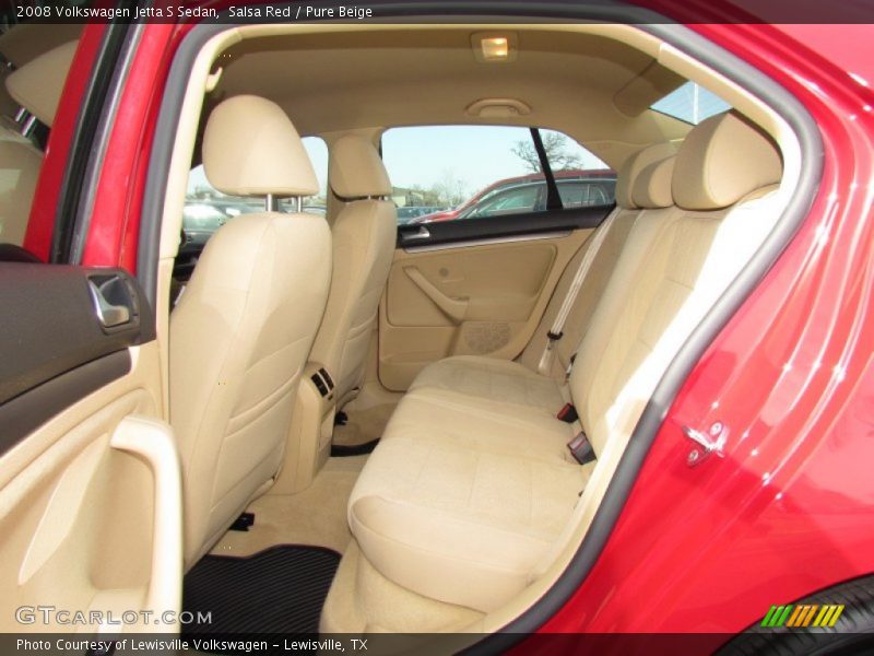 Salsa Red / Pure Beige 2008 Volkswagen Jetta S Sedan