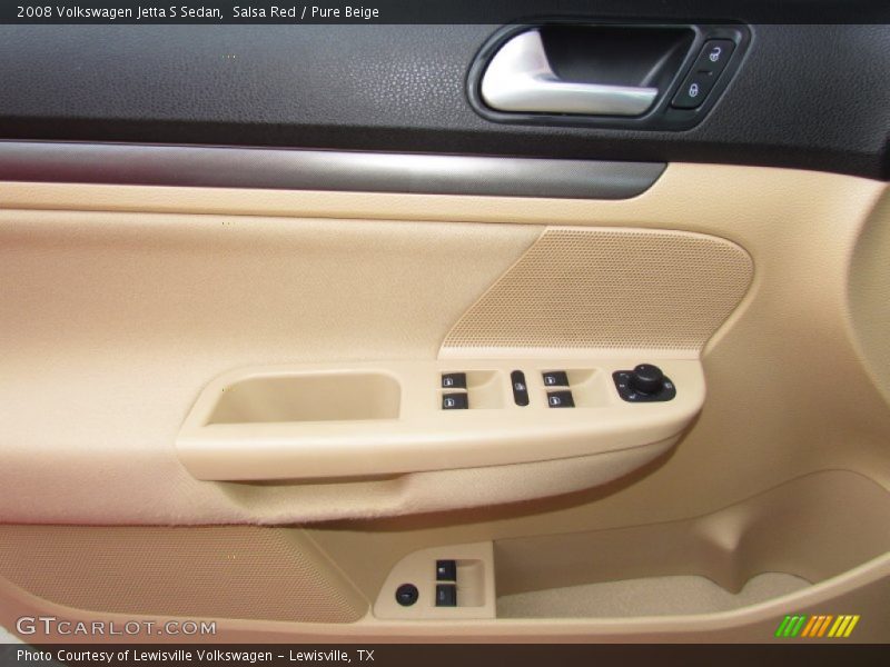 Salsa Red / Pure Beige 2008 Volkswagen Jetta S Sedan