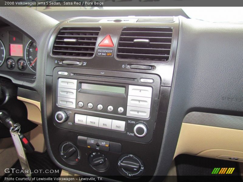 Salsa Red / Pure Beige 2008 Volkswagen Jetta S Sedan