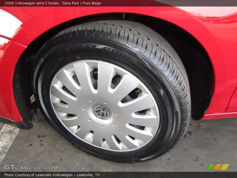 Salsa Red / Pure Beige 2008 Volkswagen Jetta S Sedan