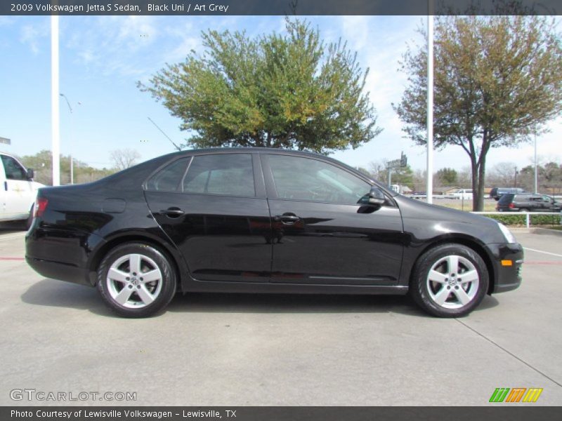 Black Uni / Art Grey 2009 Volkswagen Jetta S Sedan