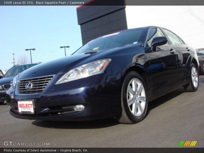 Black Sapphire Pearl / Cashmere 2008 Lexus ES 350