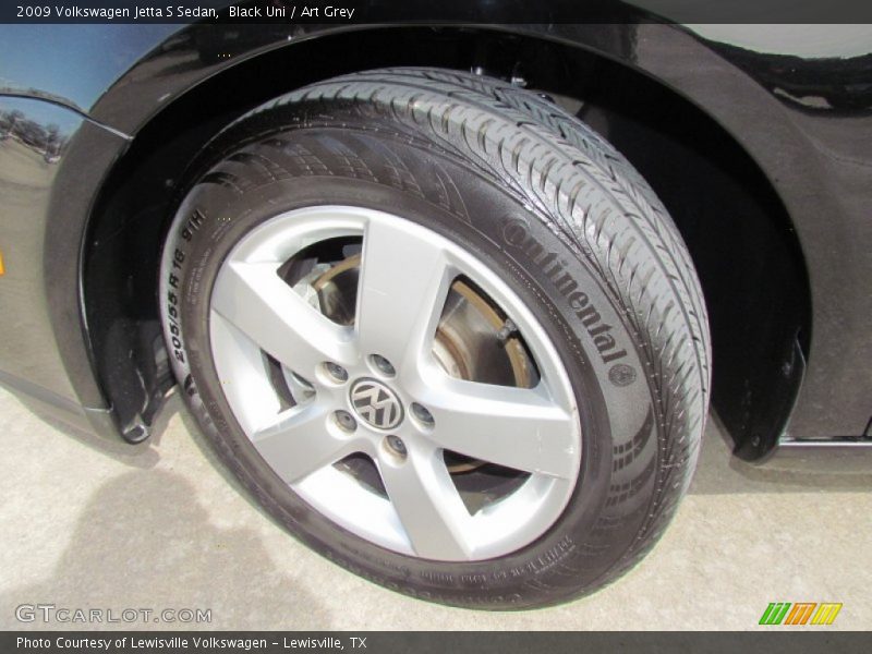 Black Uni / Art Grey 2009 Volkswagen Jetta S Sedan