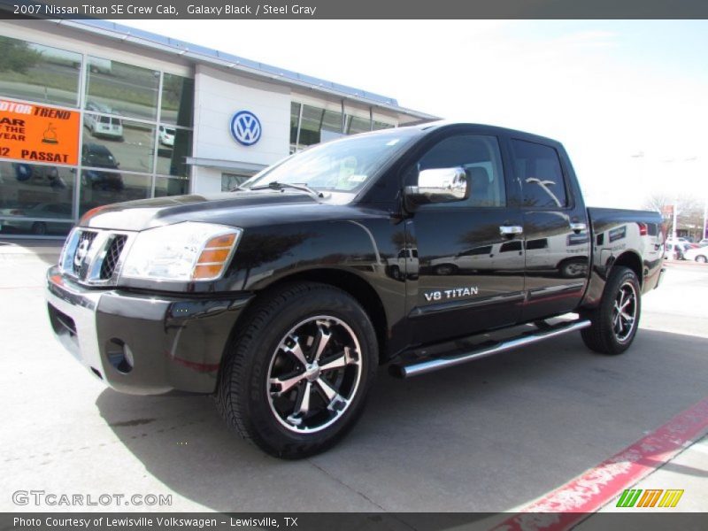 Galaxy Black / Steel Gray 2007 Nissan Titan SE Crew Cab