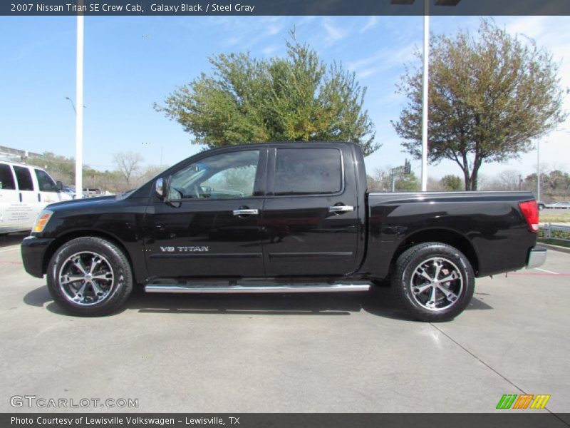 Galaxy Black / Steel Gray 2007 Nissan Titan SE Crew Cab