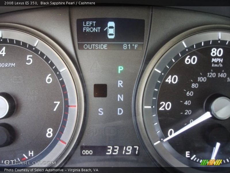 Black Sapphire Pearl / Cashmere 2008 Lexus ES 350