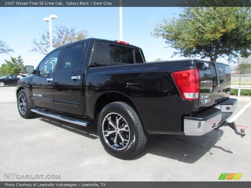 Galaxy Black / Steel Gray 2007 Nissan Titan SE Crew Cab