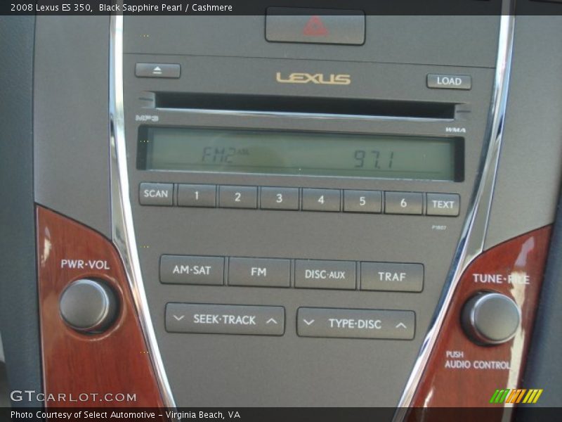 Black Sapphire Pearl / Cashmere 2008 Lexus ES 350