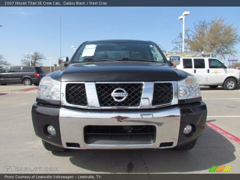Galaxy Black / Steel Gray 2007 Nissan Titan SE Crew Cab
