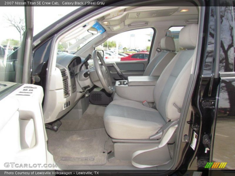 Galaxy Black / Steel Gray 2007 Nissan Titan SE Crew Cab