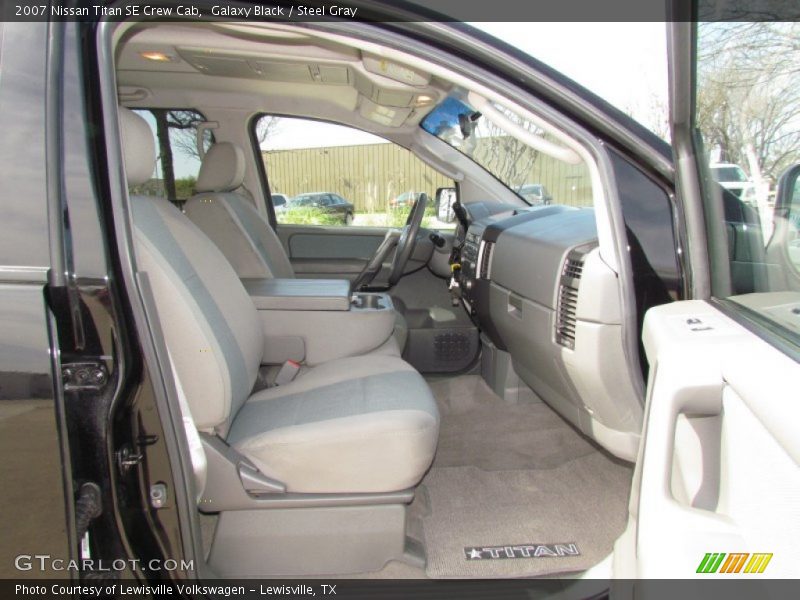Galaxy Black / Steel Gray 2007 Nissan Titan SE Crew Cab